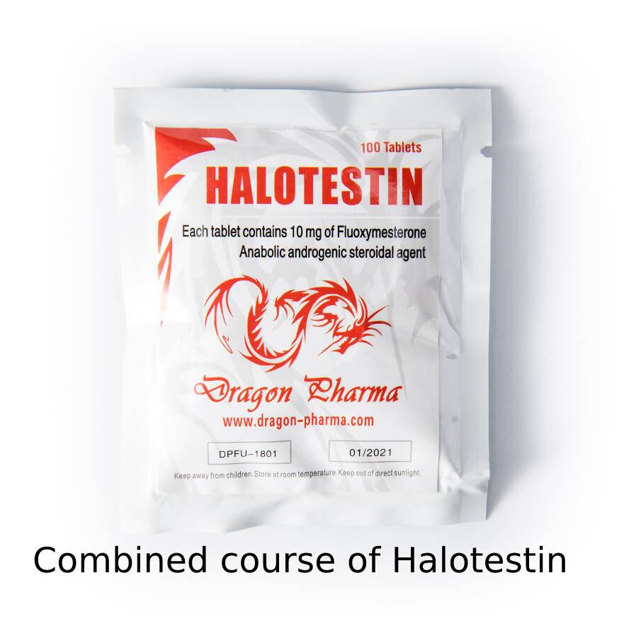 Combined course of Halotestin