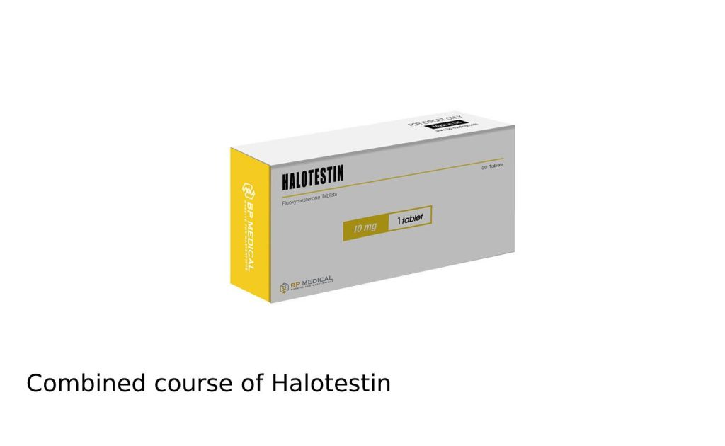 Combined course of Halotestin